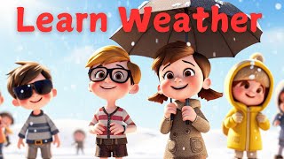 Weather Wonder Sun Rain Wind and Snow Cocomelon Song [upl. by Dougie124]