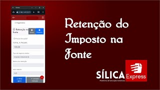 Como fazer retenção na fonte na factura  Sílica Express [upl. by Connelley]