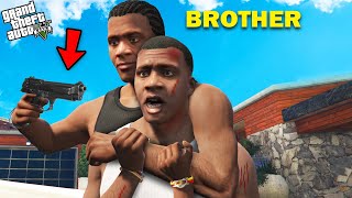 GTA 5  Franklin Fight With His Twin Brother In front of Franklins House  GTA 5 Mods [upl. by Anahtor]