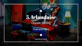 5 Irlandaise  Claude Bolling  Backing track for flute [upl. by Cart]