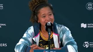 Naomi Osaka  quotI wouldnt be here without my role models Serena and Venusquot  Toronto 2024 [upl. by Valley]