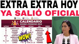 HOY 2 📆CALENDARIO📆 PAGOS ADELANTO FEBRERO TU COBRAS PRIMERO 6000 12000 ADULTOS MAYORES 2024 [upl. by Anelhtac803]