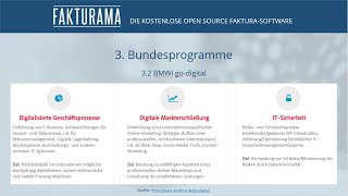 FAKTURAMA  Digitale Förderungen für kleine und mittlere Unternehmen [upl. by Minna]