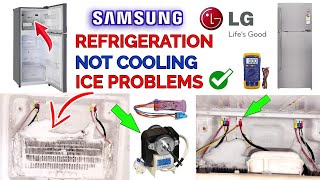 lg refrigerator not cooling refrigeration full solution LG Double Door Refrigerator Not Cooling [upl. by Godfry855]