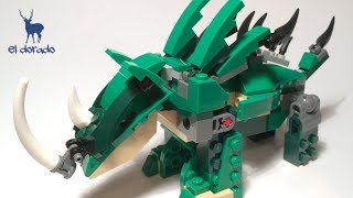 LEGO CREATOR 31058 Mighty Dinosaurs Alternate Mech  Combat Rhinoceros Speed Build  ConstructionToy [upl. by Elleinad]