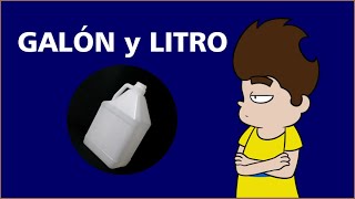 GALÓN Y LITRO ¿QUÉ SON descúbrelas en solo 1 minuto [upl. by Fransisco183]