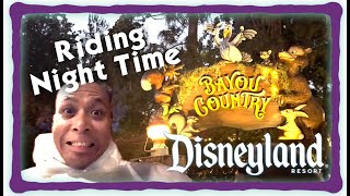 Riding TIANAS BAYOU ADVENTURE at Night Disneyland Anaheim Full Ride Front Row [upl. by Hanimay]