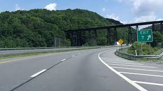 West Virginia Turnpike Interstate 77 Exits 1 to 9 northbound [upl. by Adile]