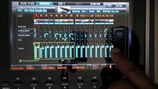 Roland Fantom G Creating Studio Sets [upl. by Nai]