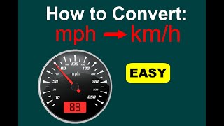 How to Convert mph to kmh mph to kph EASY [upl. by Nnaxor141]