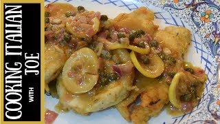 Chicken Piccata  Cooking Italian with Joe [upl. by Bazar]