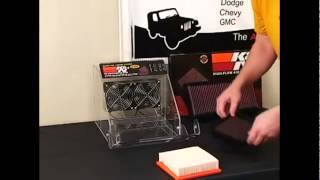 KampN Air Filter  KampN air filter vs Stock air filter Demo [upl. by Ayom]