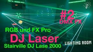 Effekte über DMX  Video 2  Stairville DJ Lase RGB Pro Advanced 2000 [upl. by Shipman]