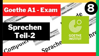 Goethe Zertifikat A1SD1  Sprechen Teil 2 Q and A  PART 4 [upl. by Rybma]