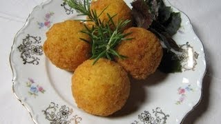 Arancini di riso  Corsi in cucina [upl. by Abdella]