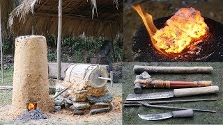 Full video Iron upgrading forging hammer daggers spearheads and tools necessary for survival [upl. by Barde]