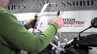 MRA Xcreen Touring bolton windscreen extension on BMW R1200GS [upl. by Kendrah]