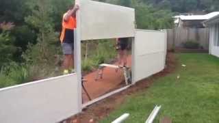 Building A Wallmark Modular Fence with Fencescape Fencing [upl. by Channa]