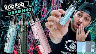 Voopoo Drag H40  Compact Sleek and Pocket Friendly Design UrduHindi Weedocity Review [upl. by Raymond]