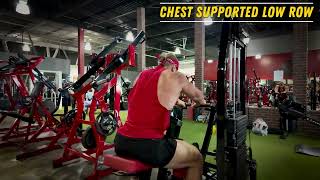 Lat Pull Down Machine  Chest Supported Low Row Superset  MHV4 [upl. by Lamak]