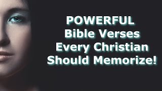 60 POWERFUL Bible Verses Every Christian Should Memorize [upl. by Budge463]