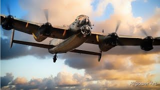 RAF CONINGSBY  Lancaster Bomber  Quick Climb TYPHOONS  Lincolnshire  BBMF [upl. by Albertina]