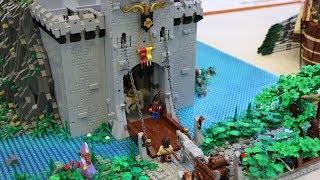 LEGO Ritterburg auf dem Berg mit vielen Details [upl. by Shayna]