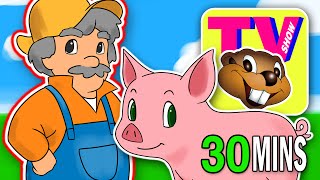 BBTV S1 E5 quotOld MacDonald Had a Farmquot  Busy Beavers TV Show  Nursery Rhyme Kids Learning Video [upl. by Laerdna]