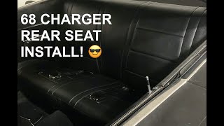 1968 Charger Rear Seat Install  Episode 35 [upl. by Skardol475]