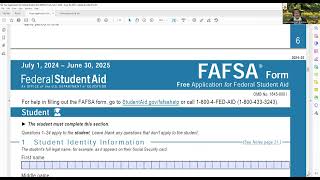 FAFSA How to Submit the Paper Application [upl. by Katushka]