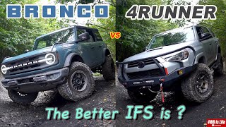 Ford Bronco vs Toyota 4runner  OffRoad Comparison [upl. by Ahsiak]