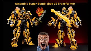 The Assemble Super Bumblebee V2 Transformer Full toys avengers [upl. by Furgeson]