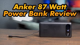 Best Power Bank for iPads amp Computers Anker 87 Watt with Built in USB C A1383 Review [upl. by Spielman]