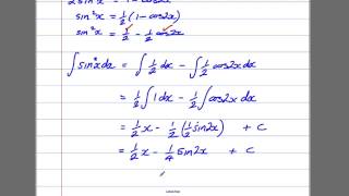 Integration 3 Trigonometric Identities C4 Maths ALevel [upl. by Lancaster]