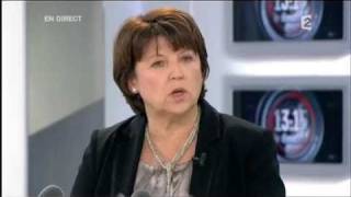 Le lapsus de Martine Aubry  Le Figaro [upl. by Levins]