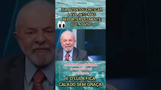 Lula tentou criticar o Lava Jato mas resporter desmente ao vivo shorts [upl. by Crifasi]