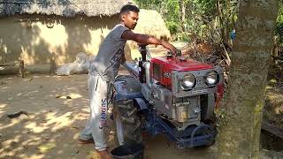 Going to field for tilling in hard soil  Kamco power tiller unbelievable performance [upl. by Valina]