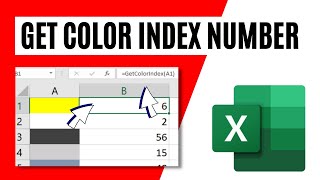 How To Get Color Index Number In Excel [upl. by Rabma]