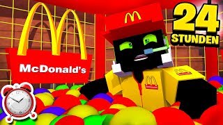 24 STUNDEN EINGESPERRT im McDonalds  Minecraft DeutschHD [upl. by Heinrike170]