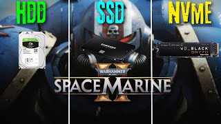 HDD vs SSD vs M2 NVMe  Warhammer 40k Space Marine 2  SSD Required [upl. by Arbmahs594]