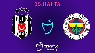 PES 2017  TÜRKİYE  SÜPER LİG  15Hafta  Beşiktaş  Fenerbahçe [upl. by Kaasi]