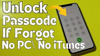 How To Unlock iPhone Passcode iF Forgot Without Computer amp iTunes 2024 [upl. by Yenobe]