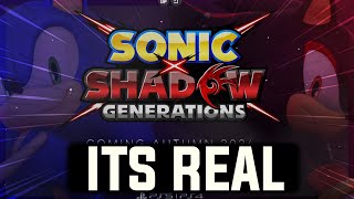 Sonic x Shadow Generations Trailer Reaction [upl. by Nnyla]