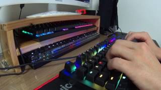 RAZER BLACKWIDOW X TE CHROMA TYPING SOUND [upl. by Jordain67]