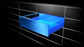 German Kitchen Cabinet Drawer  Profi 3D Animation  Nobilia New York [upl. by Aneehsar]