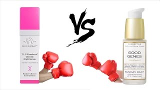 Drunk Elephant TLC Framboos Glycolic Night Serum vs Sunday Riley Good Genes [upl. by Ursal666]