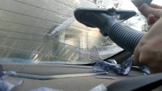 Window Tint Removal With Steamer  Video 2 [upl. by Polito]