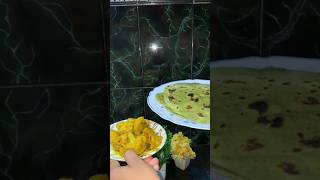 Palak methi paratha😋shorts youtube shots youtubeindia trending [upl. by Hyde]