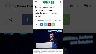 Turki luncurkan kampanye lawan kebohongan narasi Israel [upl. by Kcirret]