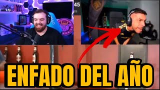 😂Ibai REACCIONA AL ENFADO DEL AÑO DE DjMariio😲😂 Kings League [upl. by Nnylkoorb]